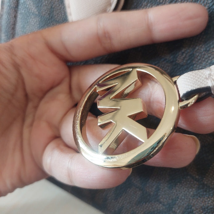 Michael Kors Ayden Medium Leather Dome Satchel Bag | Pre Loved |