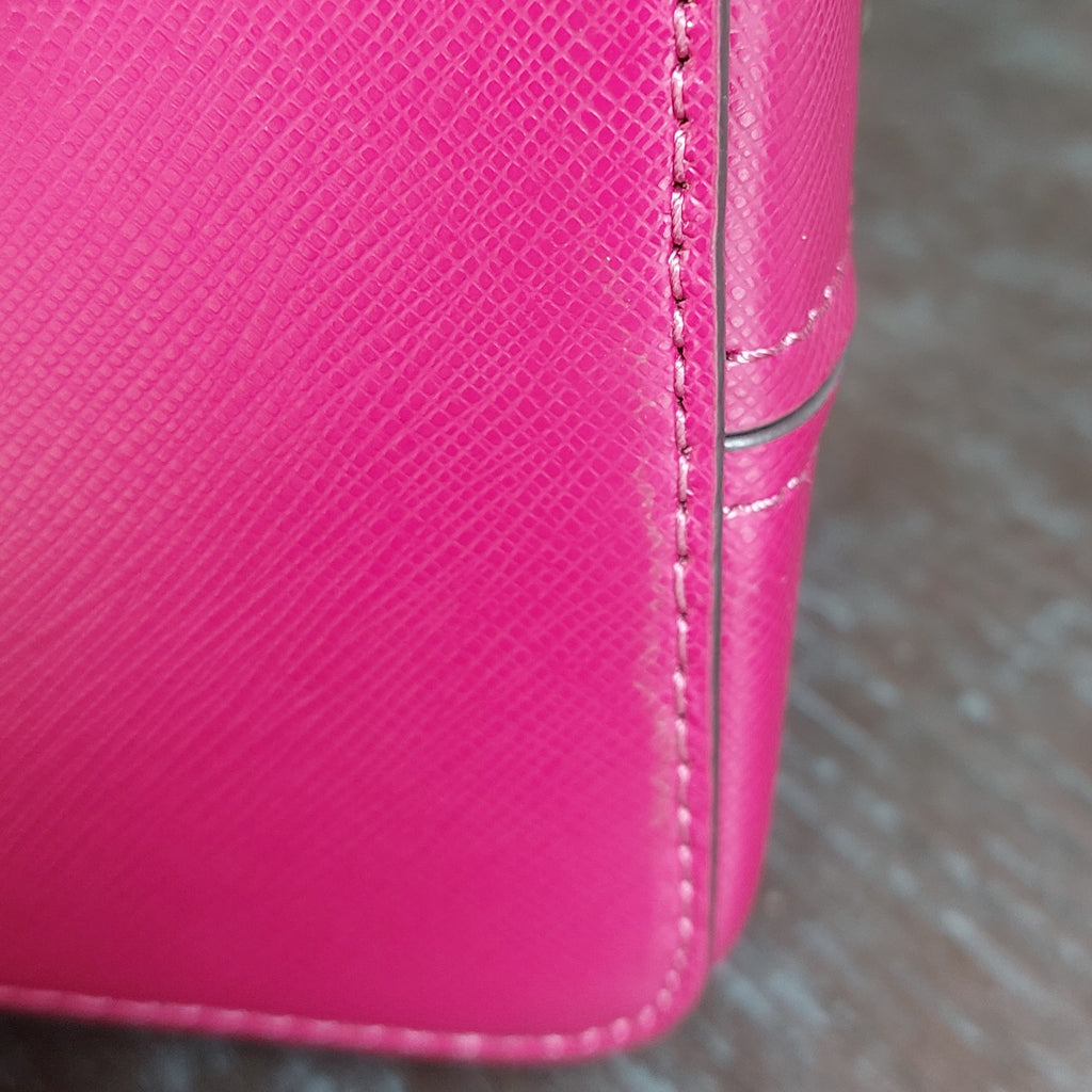 Kate Spade Burgundy Leather 'Rory' Medium Satchel Bag | Gently Used |