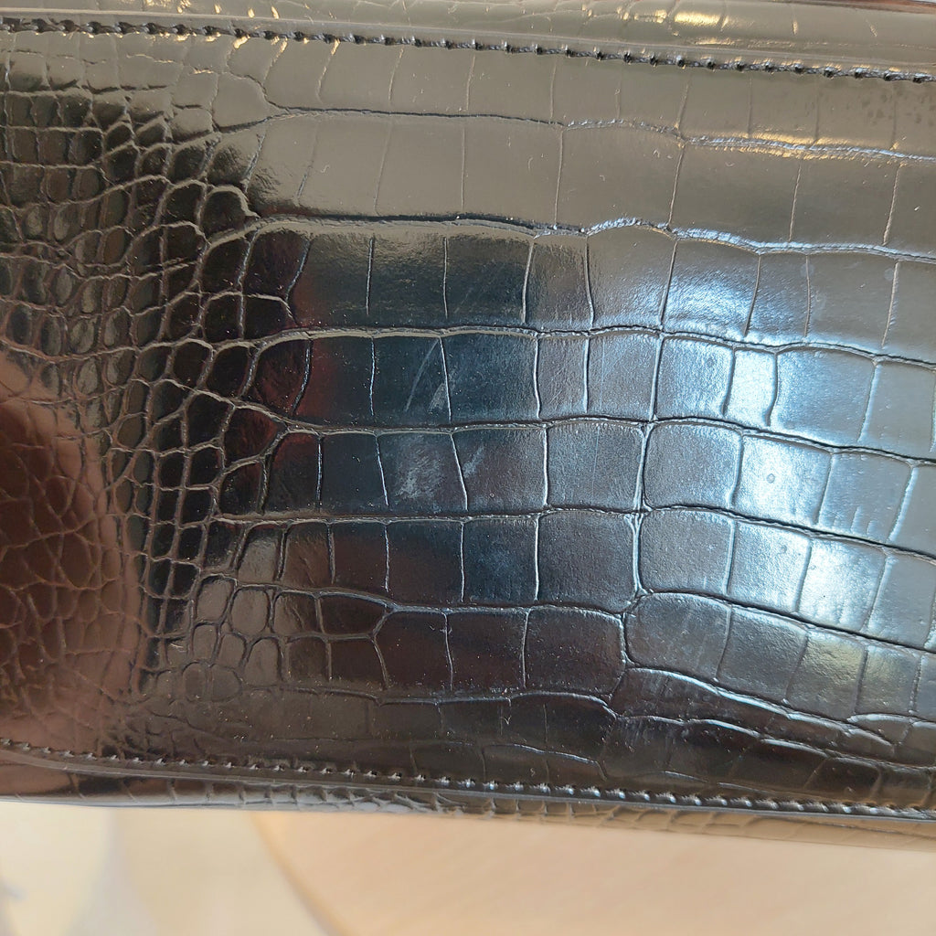 Ted Baker Reptcon-Croc Effect Small Icon Bag | Gently Used |