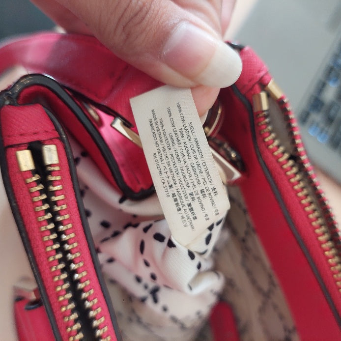 Kate Spade Bright Pink Leather Newbury Lane Satchel Bag | Pre Loved |