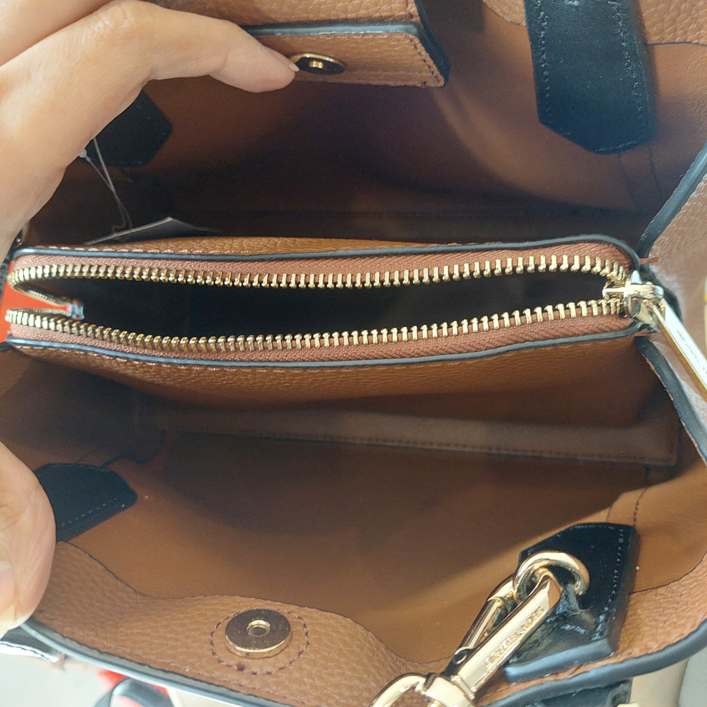 Michael Kors Kimberly Vanilla Studded Small Satchel Bag | Gently Used |