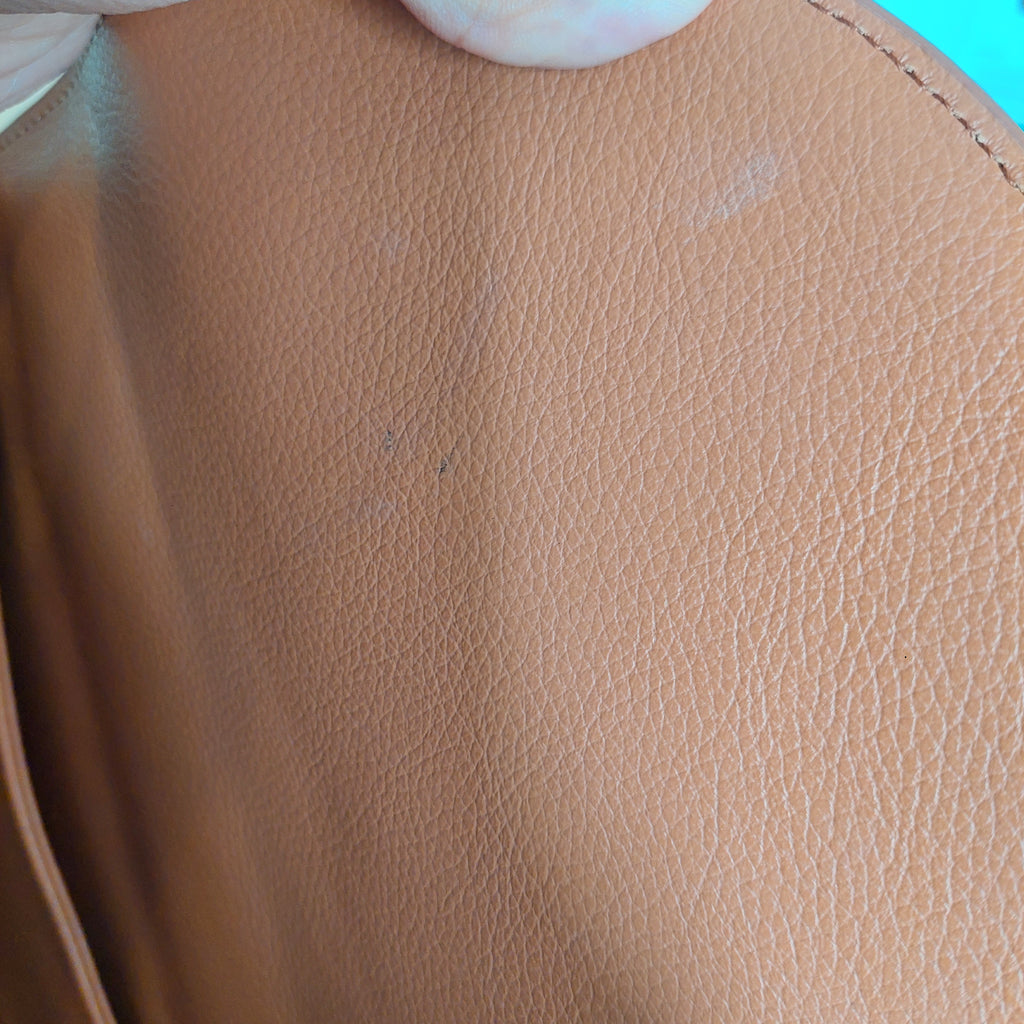 Polene Camel Textured Leather Numéro Un Edition Handbag | Like New |