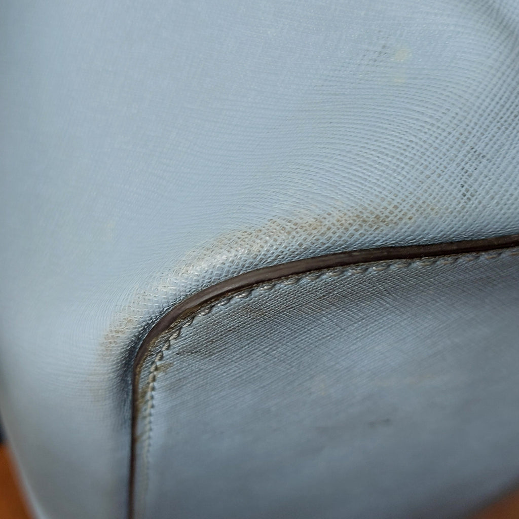 Michael Kors Light Blue Leather Jet Set Travel Shoulder Bag | Pre Loved |