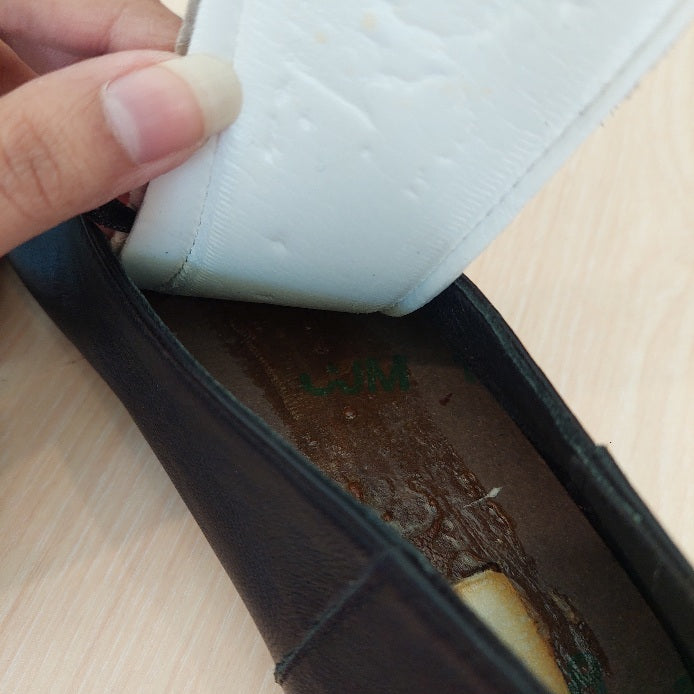 ZARA Black Leather Ballet Flats | Pre Loved |