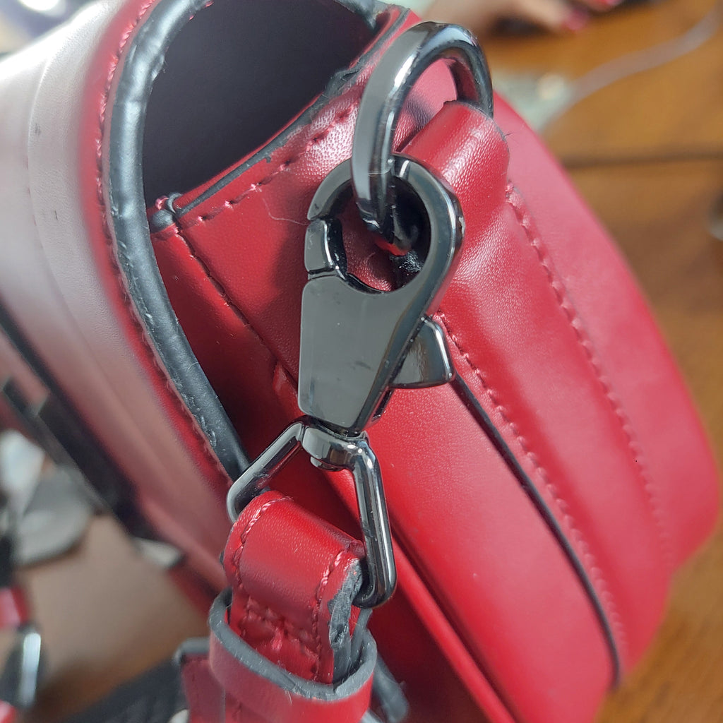 karl lagerfeld Burgundy Leather Crossbody Bag | Gently Used |