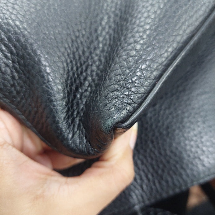 Tory Burch Black Leather Taylor Convertible Foldover Crossbody Bag | Gently Used |