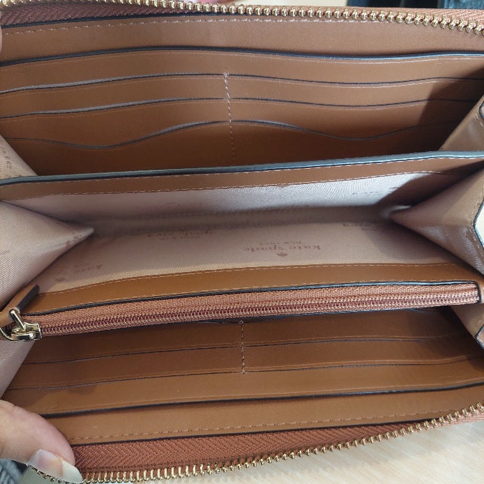 Kate Spade Brown Leather 'Leila' Large Continental Wallet | Pre Loved |