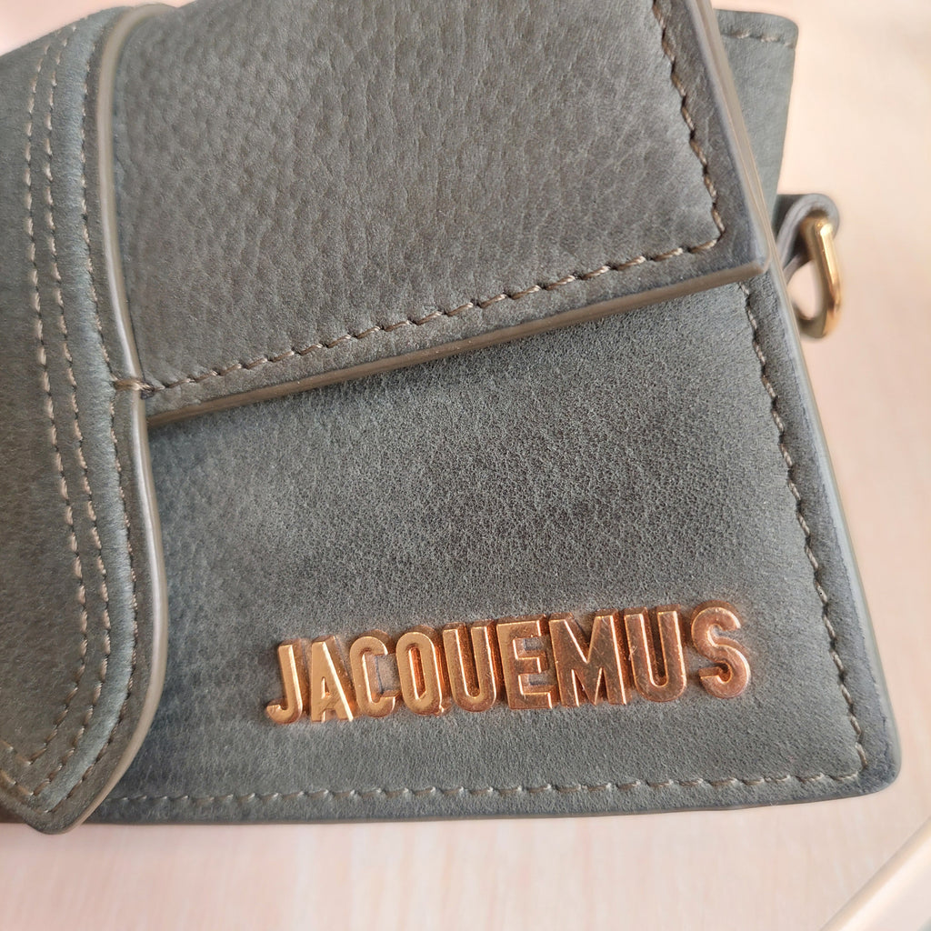 Jacquemus Le Bambino Green Suede Top Handle Bag | Pre Loved |