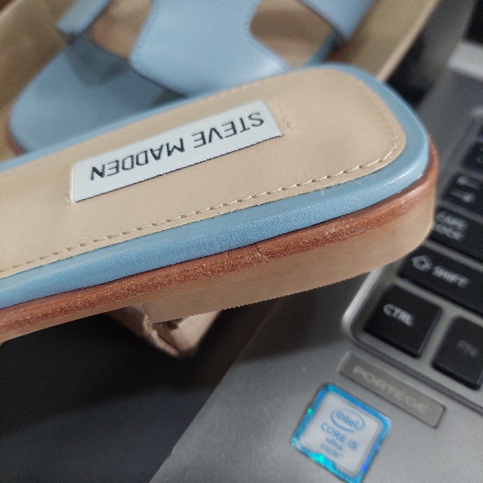 Steve Madden Blue Hadyn Sandals | Gently Used |