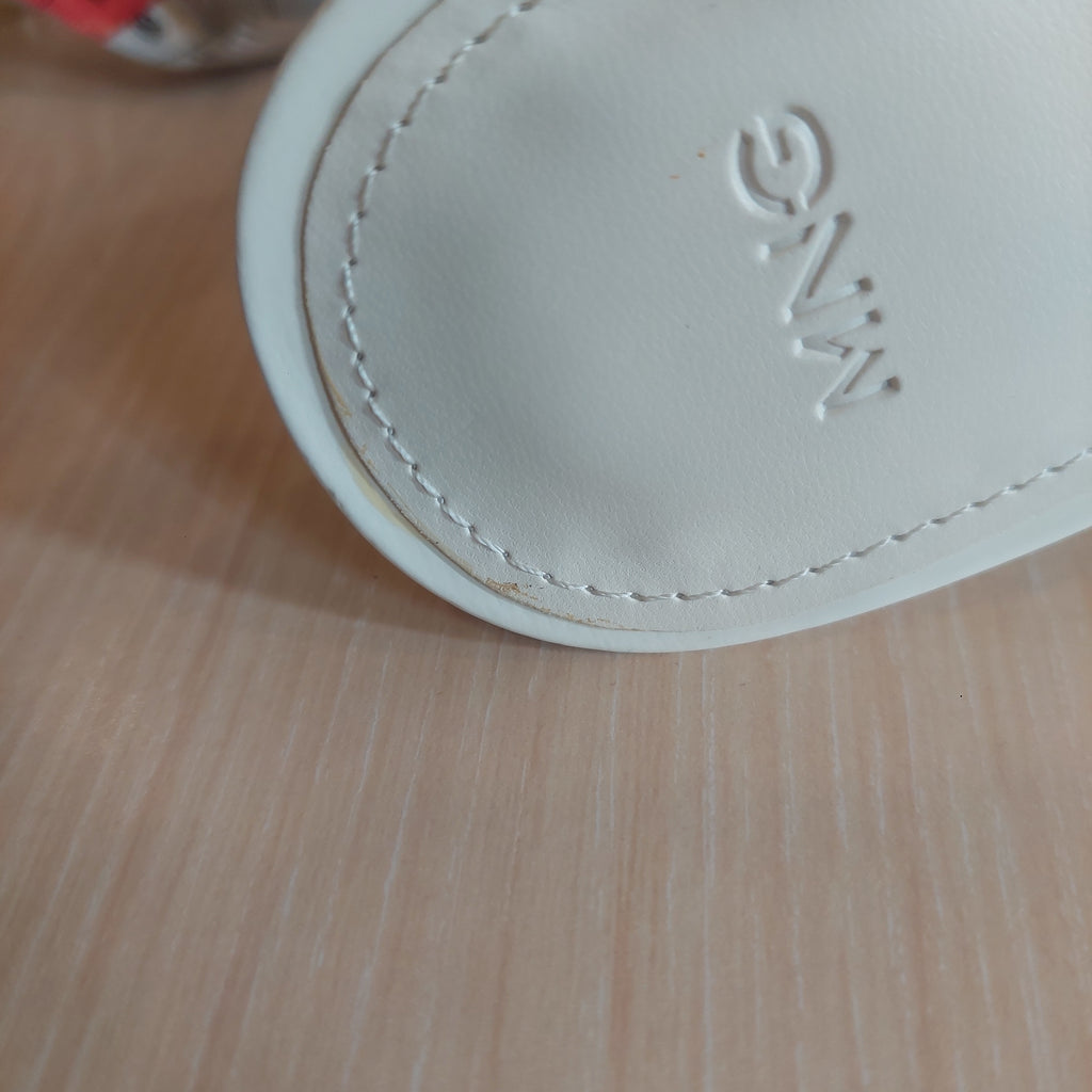 Mango White Bow Leatherette Heels | Gently Used |