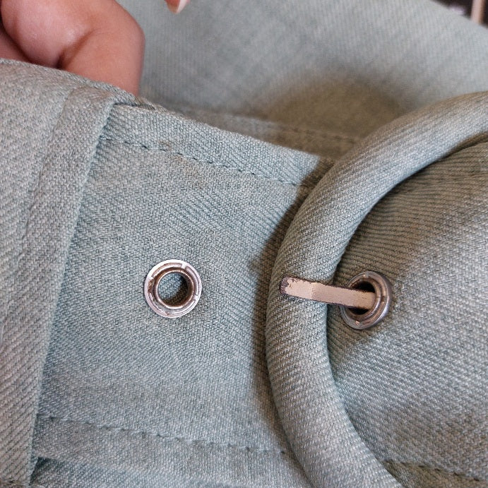 Stradivarius Green Formal Belted Pants | Pre Loved |