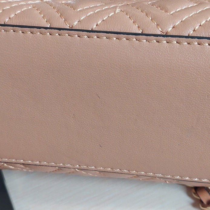 Tory Burch Tri Color Quilted Leather Fleming Shoulder Bag | Pre Loved |