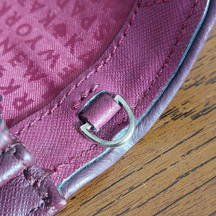 Kate Spade Burgundy Leather Wesley Place Natalie Crossbody Bag | Pre Loved |