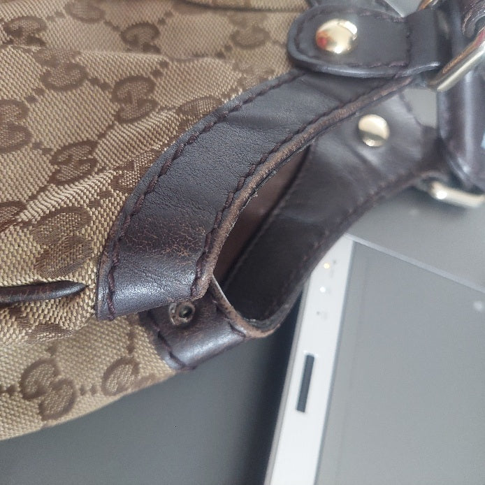 Gucci Beige/Brown GG Canvas Medium Sukey Tote Bag | Pre Loved |