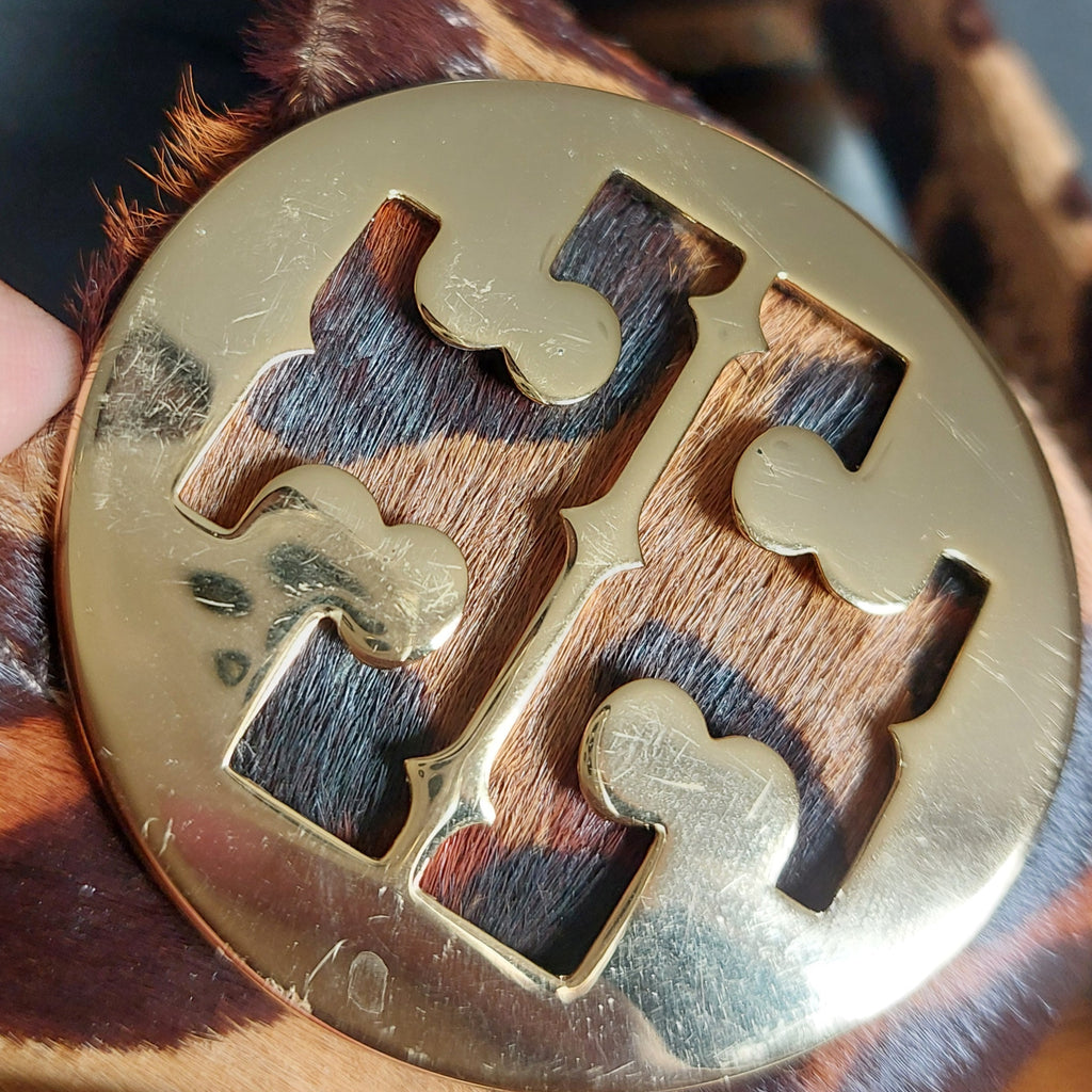 Tory Burch Leopard Print Block Heel 'Reva' Pumps | Pre Loved |