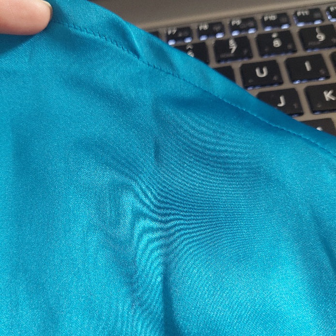 Rachel Zoe Blue Satin Collared Shirt | Brand New |