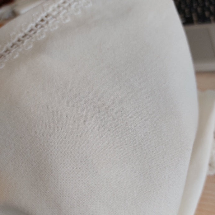 ZARA White Embroidered Collared Shirt | Pre Loved |