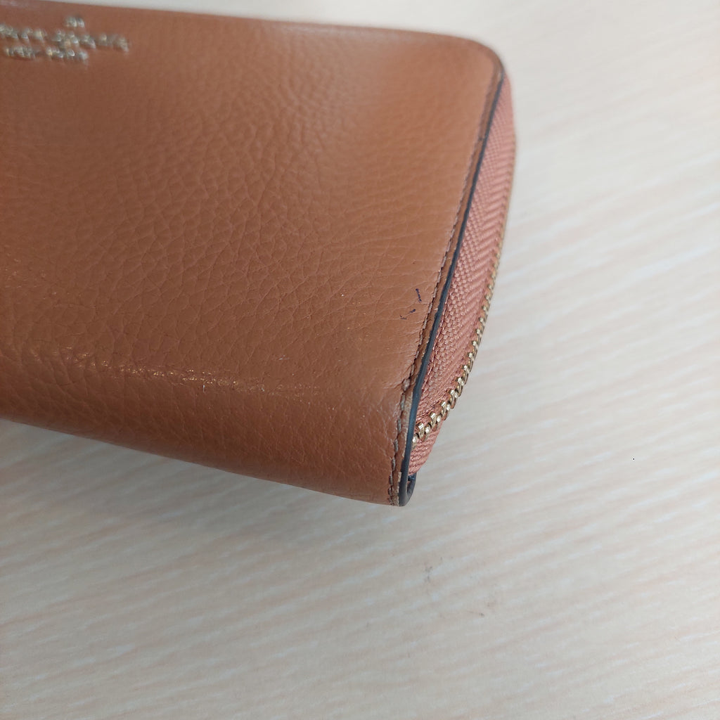 Kate Spade Brown Leather 'Leila' Large Continental Wallet | Pre Loved |