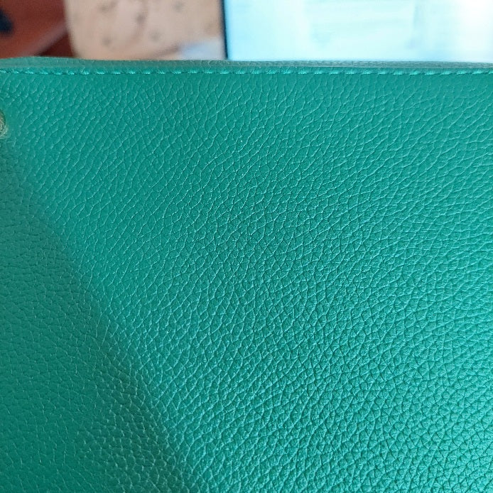 Kate Spade Deep Jade Large Triple Compartment Pebbled Leather Tote | Brand New |