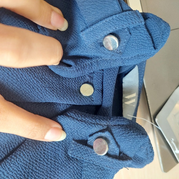 W By Bhs Navy Long Sleeve Tunic | Brand New |