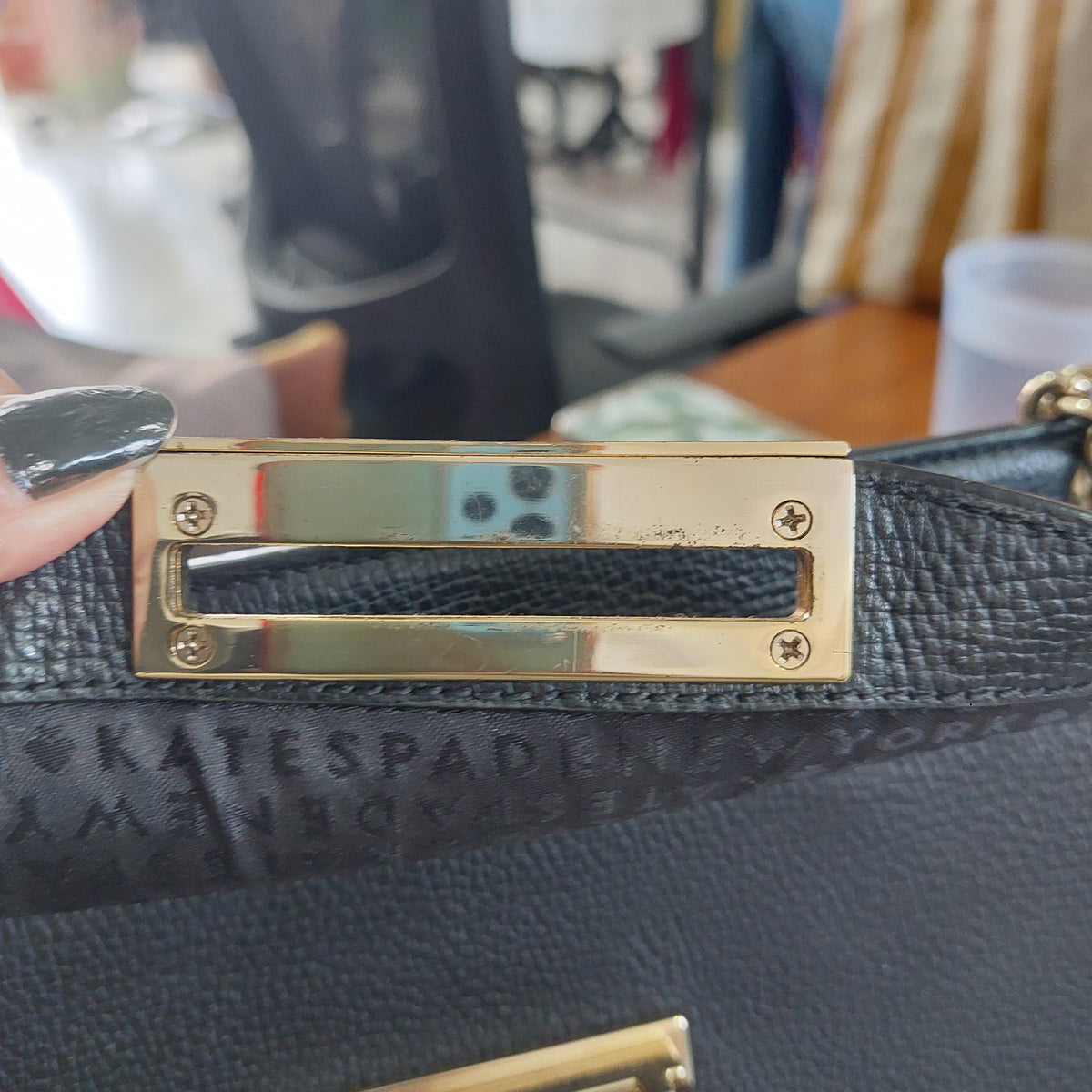Kate Spade Black Elysse Braxton Place Convertible Crossbody Bag | Pre Loved |