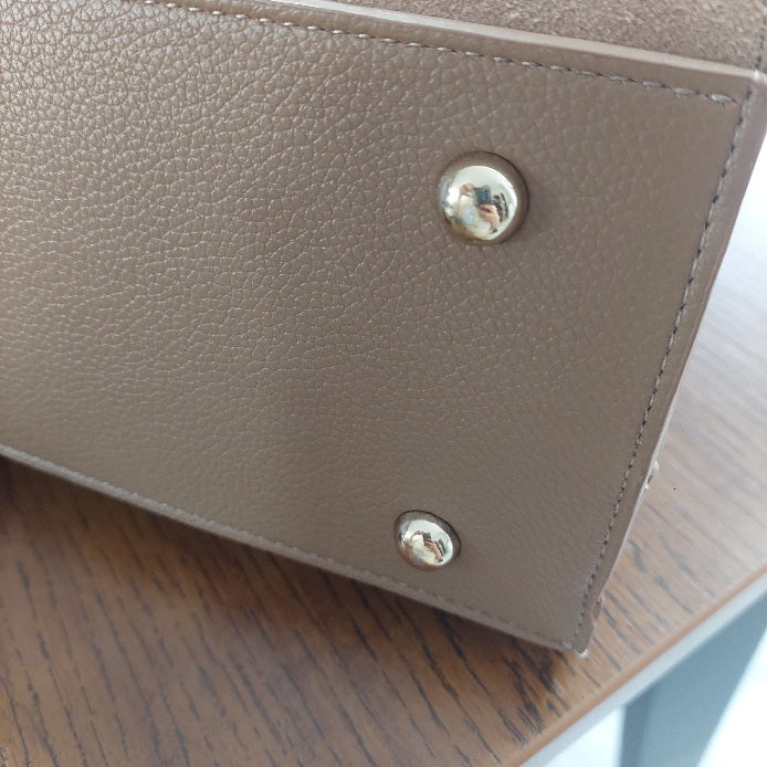Dune London Camel Dinidefine Suede Belted Grab Bag | Gently Used |