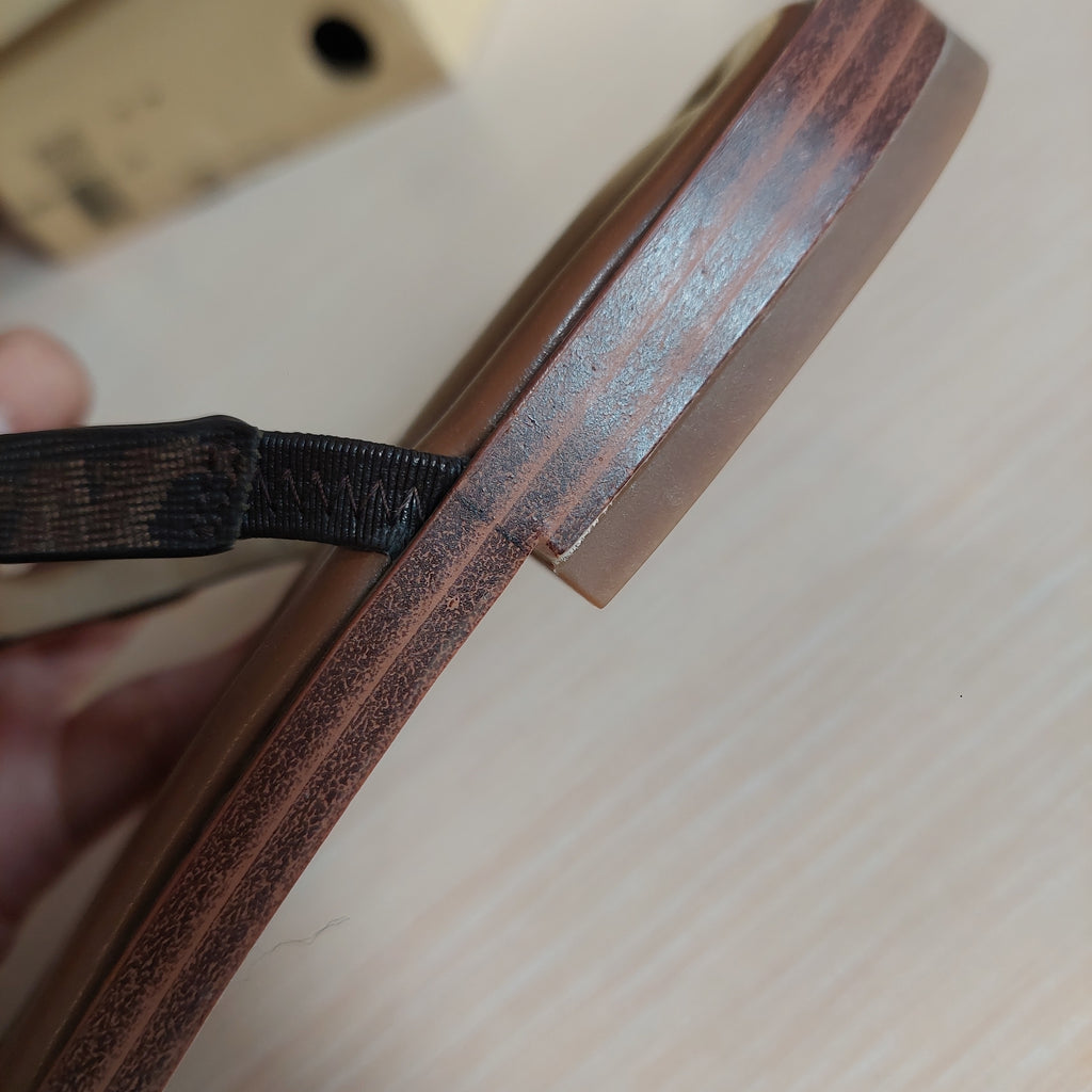 Michael Kors Brown Leather 'Daniella Empire' Logo Sandals | Gently Used |