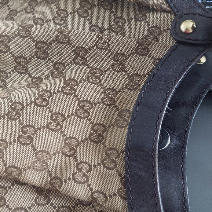 Gucci Beige/Brown GG Canvas Medium Sukey Tote Bag | Pre Loved |