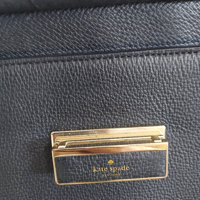 Kate Spade Black Elysse Braxton Place Convertible Crossbody Bag | Pre Loved |