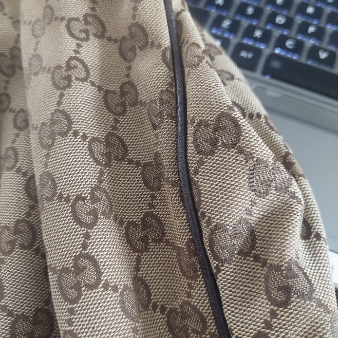 Gucci Beige/Brown GG Canvas Medium Sukey Tote Bag | Pre Loved |