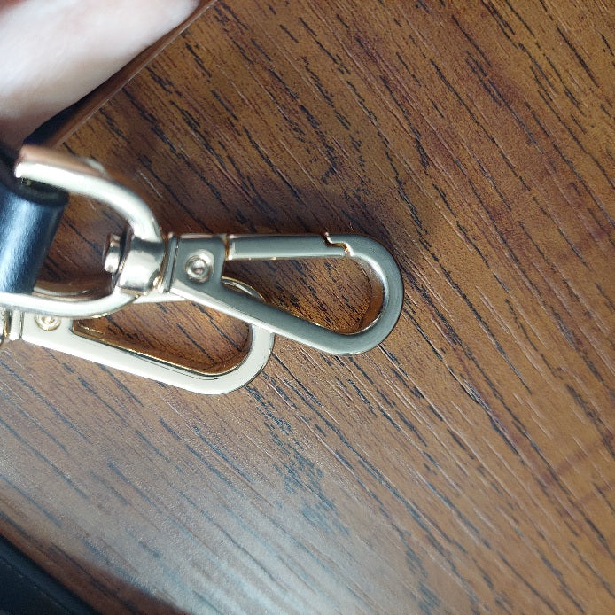 Michael Kors Black Rayne Leather Medium East West Satchel Bag | Gently Used |