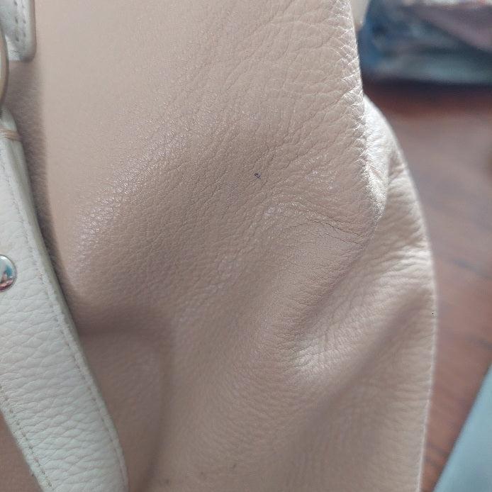 Coach Beige & Ivory Pebbled Leather Penelope Shoulder Bag | Pre Loved |