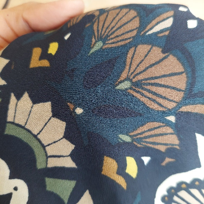 H&M Blue Printed Button Down Shirt | Pre Loved |