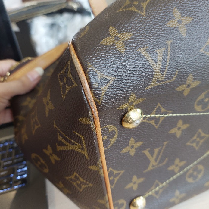 Louis Vuitton Brown Leather Monogram 'Tivoli GM' Bag | Pre Loved |