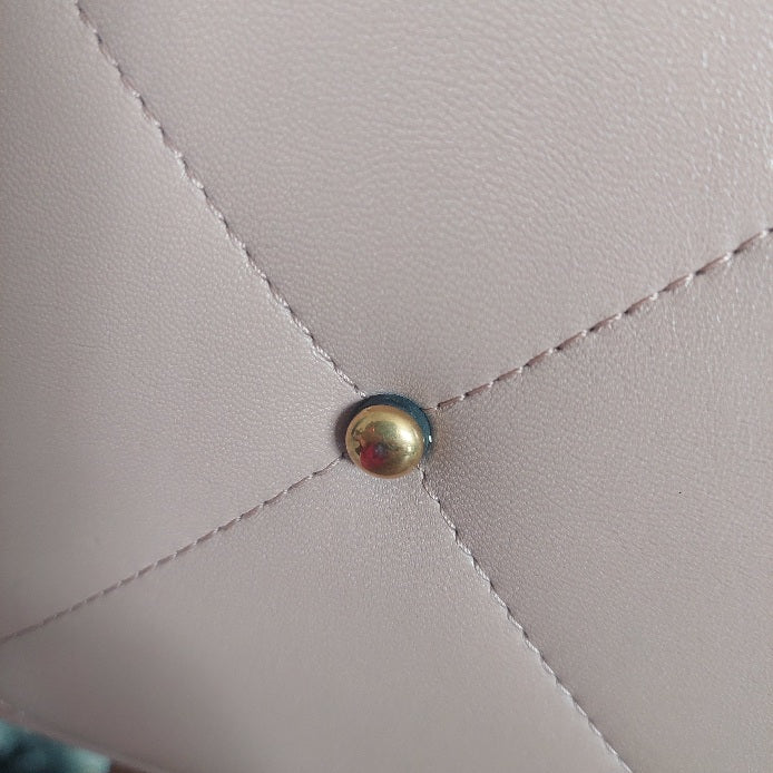 Valentino Rose Cannelle Leather Medium Roman Stud Top Handle Bag | Pre Loved |