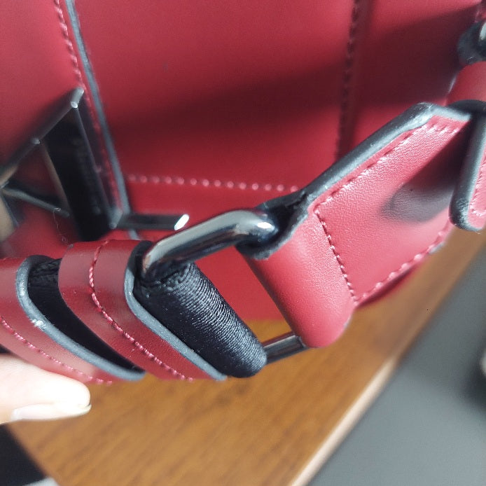 karl lagerfeld Burgundy Leather Crossbody Bag | Gently Used |