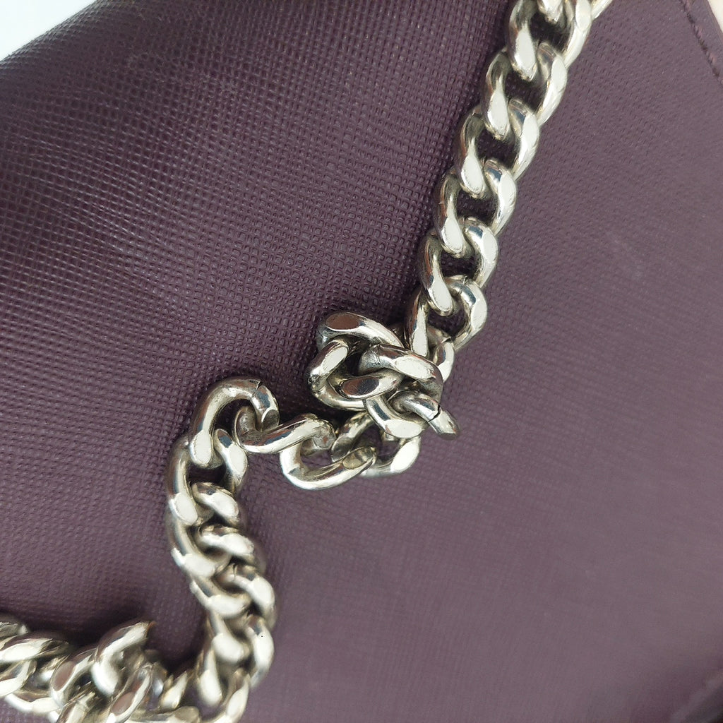 Kate Spade Purple Leather Shoulder Bag | Pre Loved |