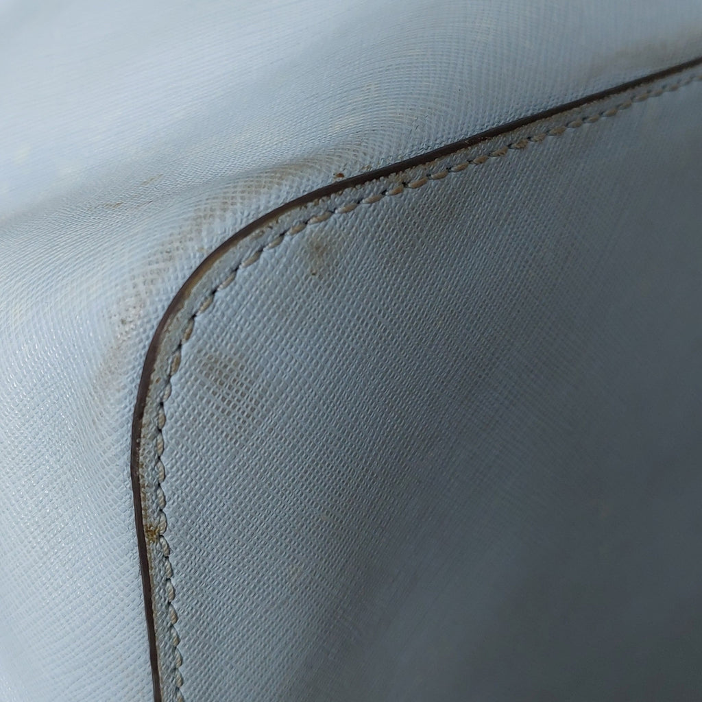 Michael Kors Light Blue Leather Jet Set Travel Shoulder Bag | Pre Loved |