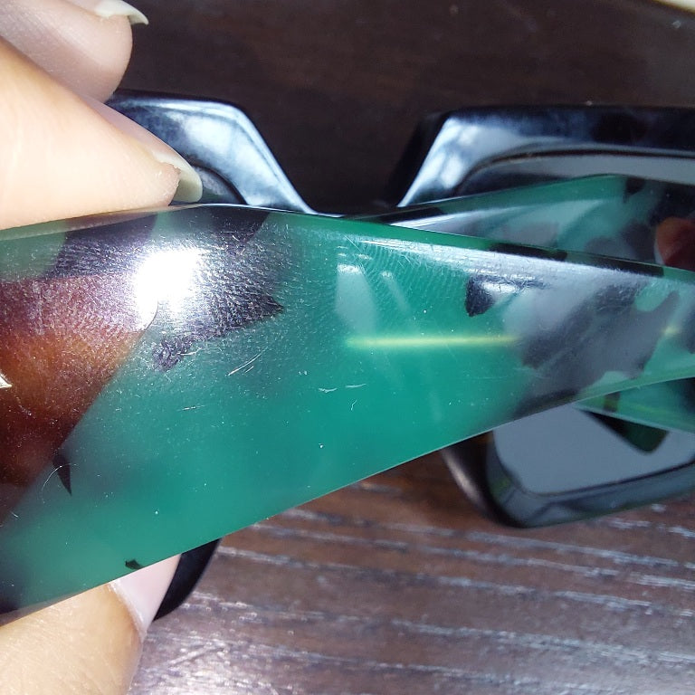 Prada Dark Brown Tortoise 2AU06B Rectangle Sunglasses | Pre Loved |