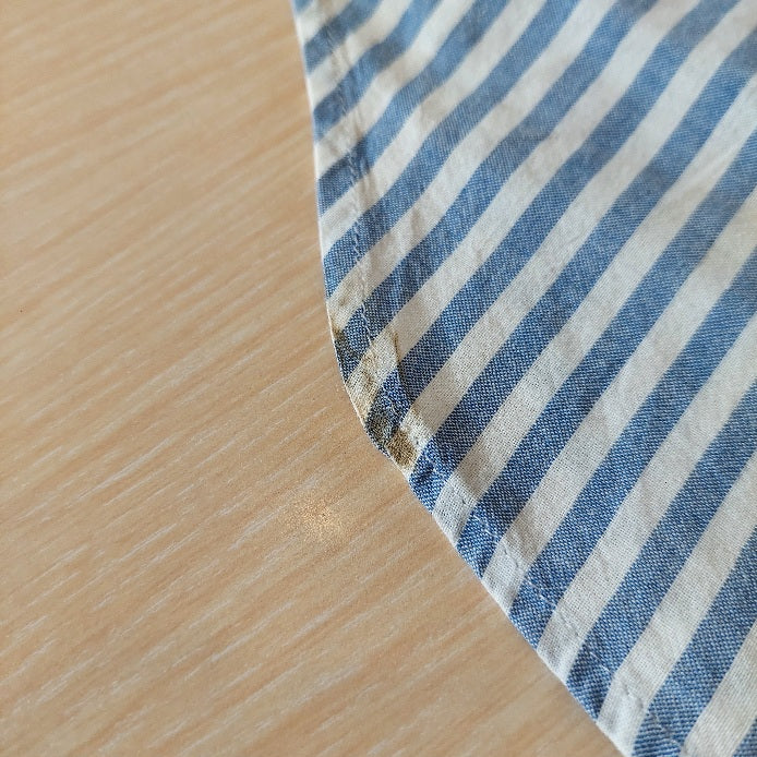 Zara Blue & White Striped Collared Shirt | Pre Loved |