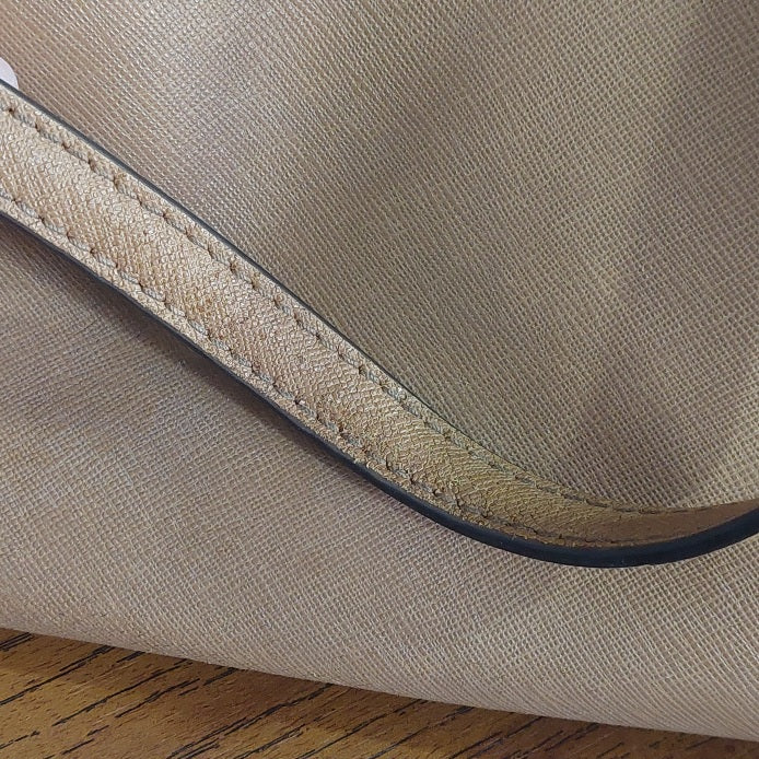 Michael Kors Tan Saffiano Leather Jet Set Tote Bag | Pre Loved |