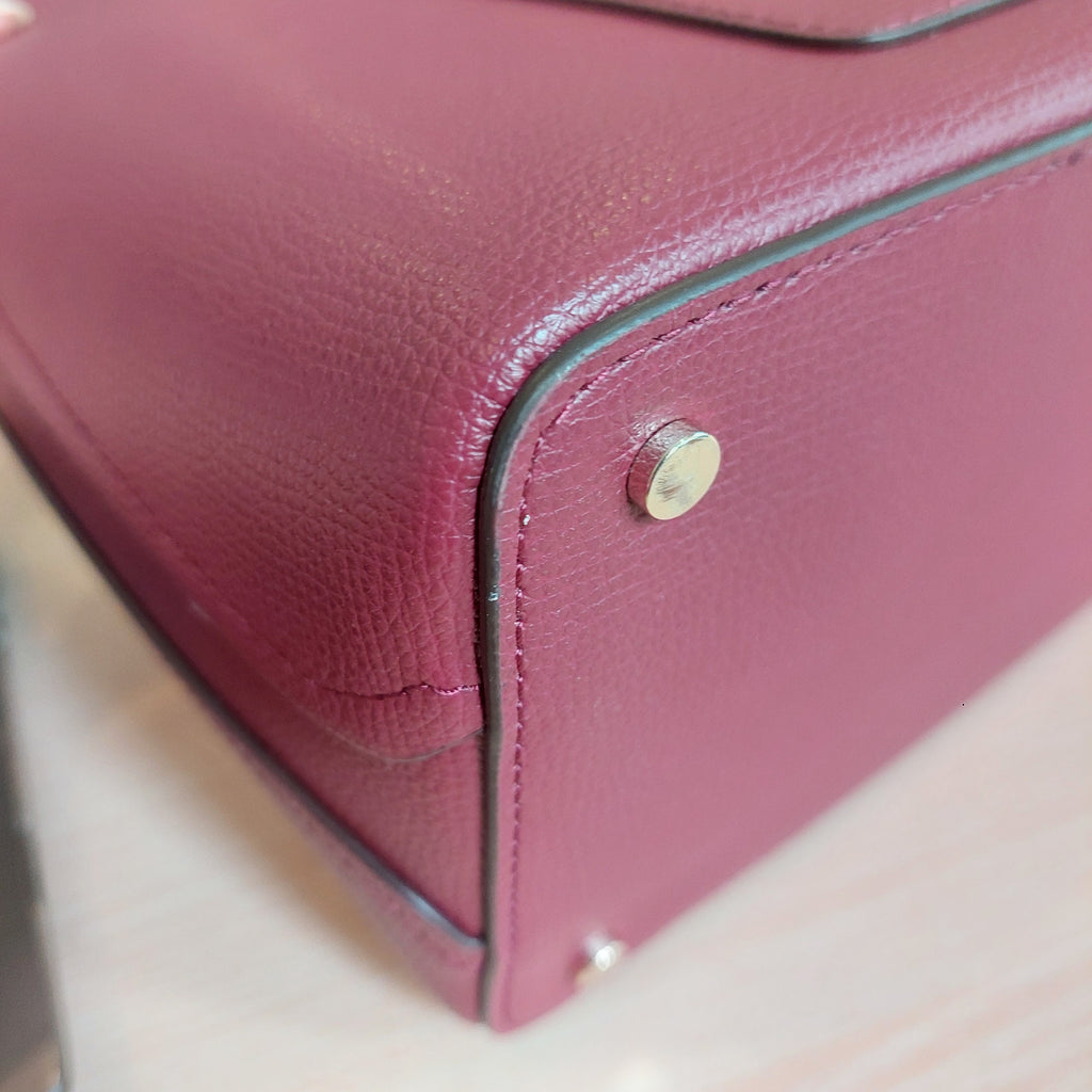 Kate Spade Burgundy Darcy Small Bucket Bag | Gently Used |