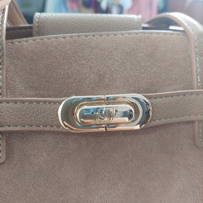 Dune London Camel Dinidefine Suede Belted Grab Bag | Gently Used |
