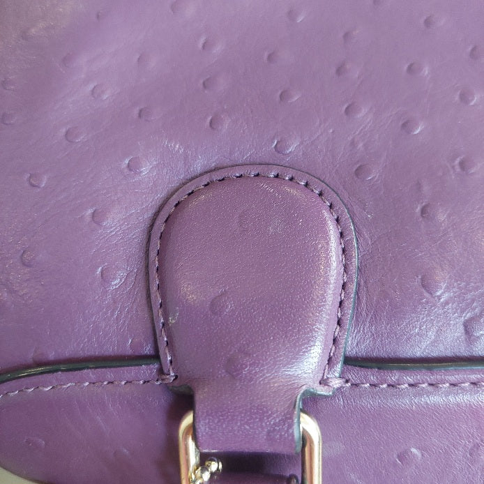 Coach Purple Leather Small Rowan Crossbody Handbag | Pre Loved |