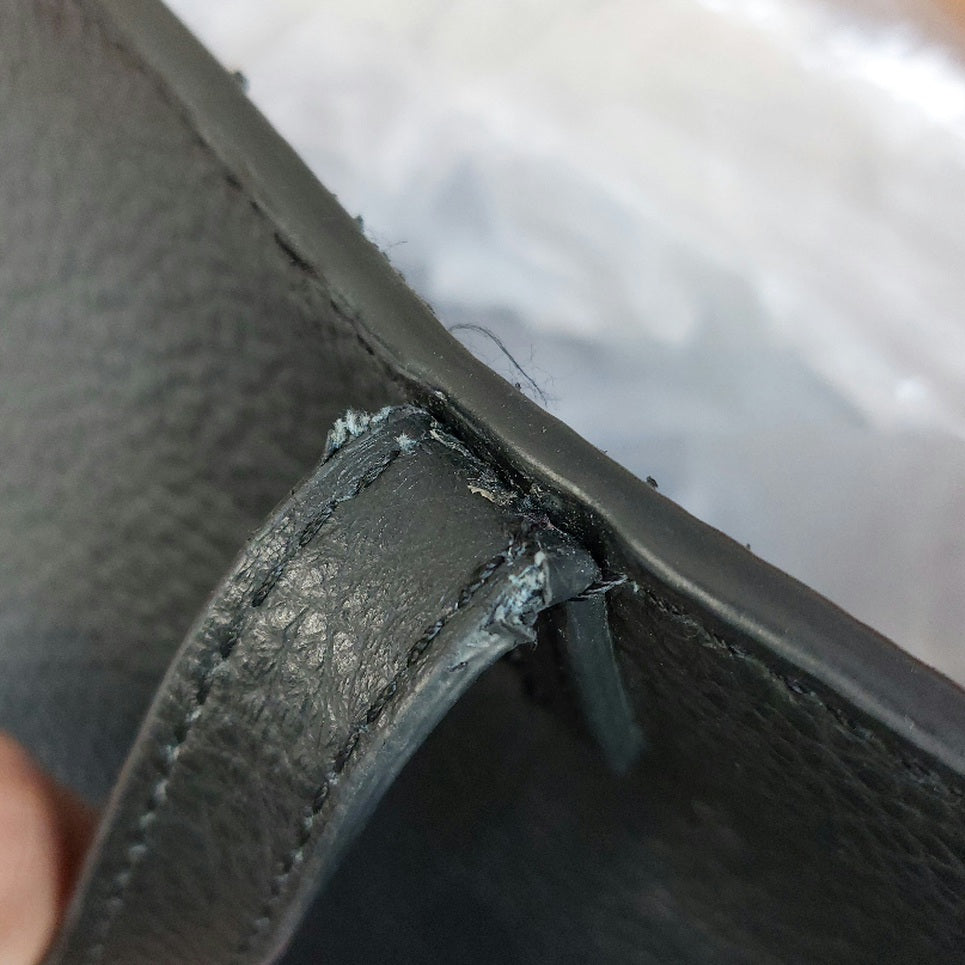 Tory Burch Black Pebbled Leather 'McGraw' Tote Bag | Pre Loved |