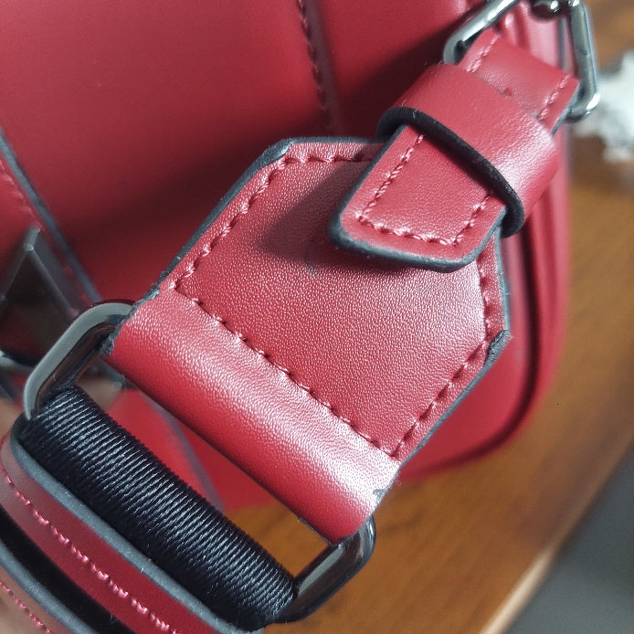 karl lagerfeld Burgundy Leather Crossbody Bag | Gently Used |