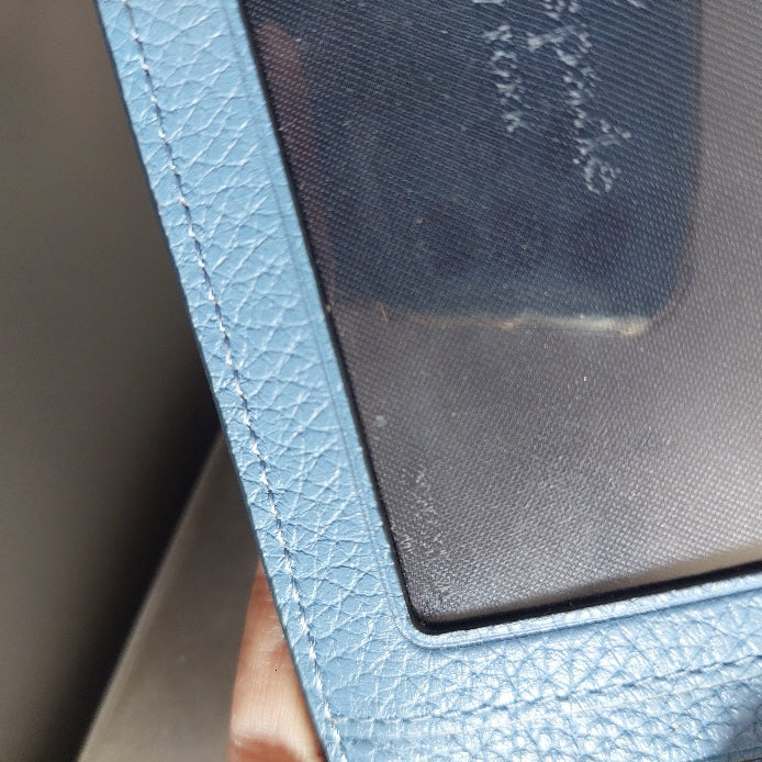 Kate Spade Blue Leila Pebbled Leather wristlet | Gently Used |