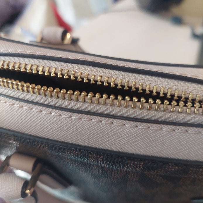 Michael Kors Ayden Medium Leather Dome Satchel Bag | Pre Loved |