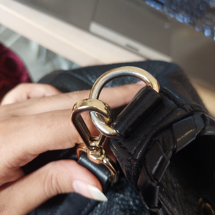 Michael Kors Black Soft Leather Convertible Shoulder Bag | Pre Loved |