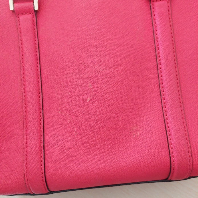Kate Spade Bright Pink Leather Newbury Lane Satchel Bag | Pre Loved |